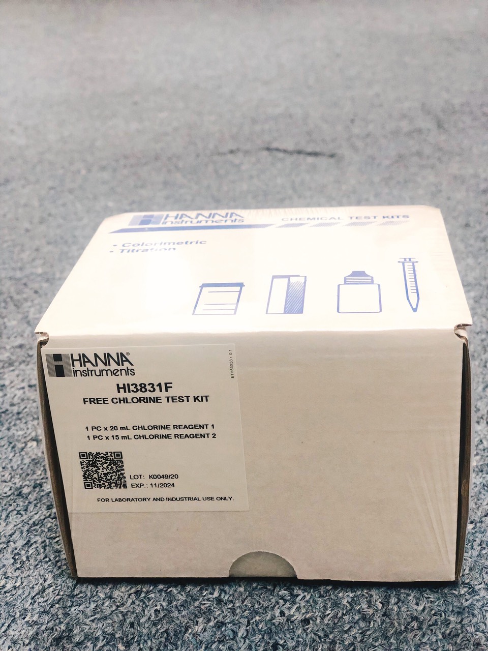 Bộ Dụng Cụ Đo Clo Dư, 50 Lần Đo Bộ Dụng Cụ Đo Clo Dư, 50 Lần Đo