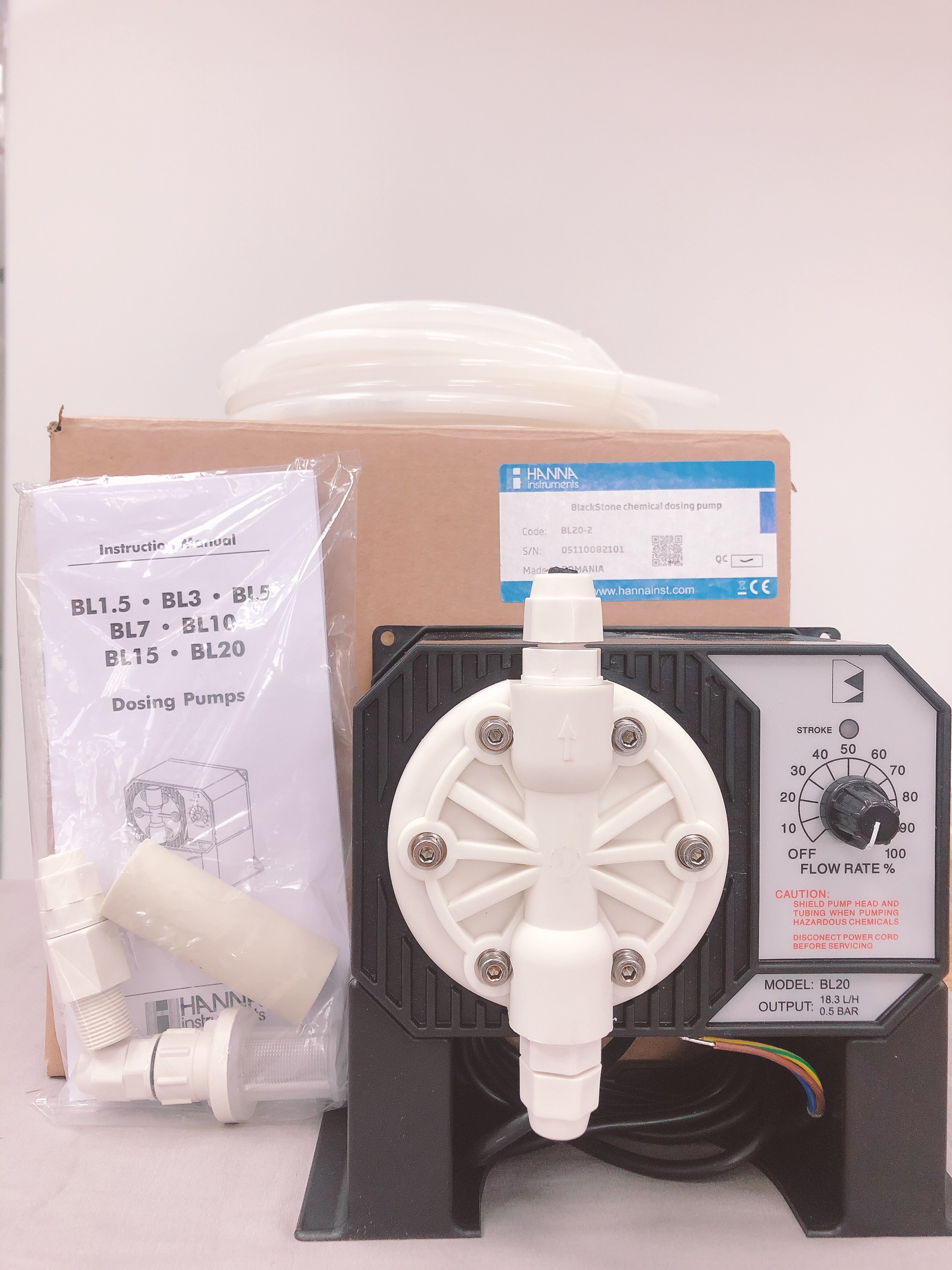 Bơm Định Lượng hóa chất lỏng Black Stone 18.3 lít/giờ 0.5 bar