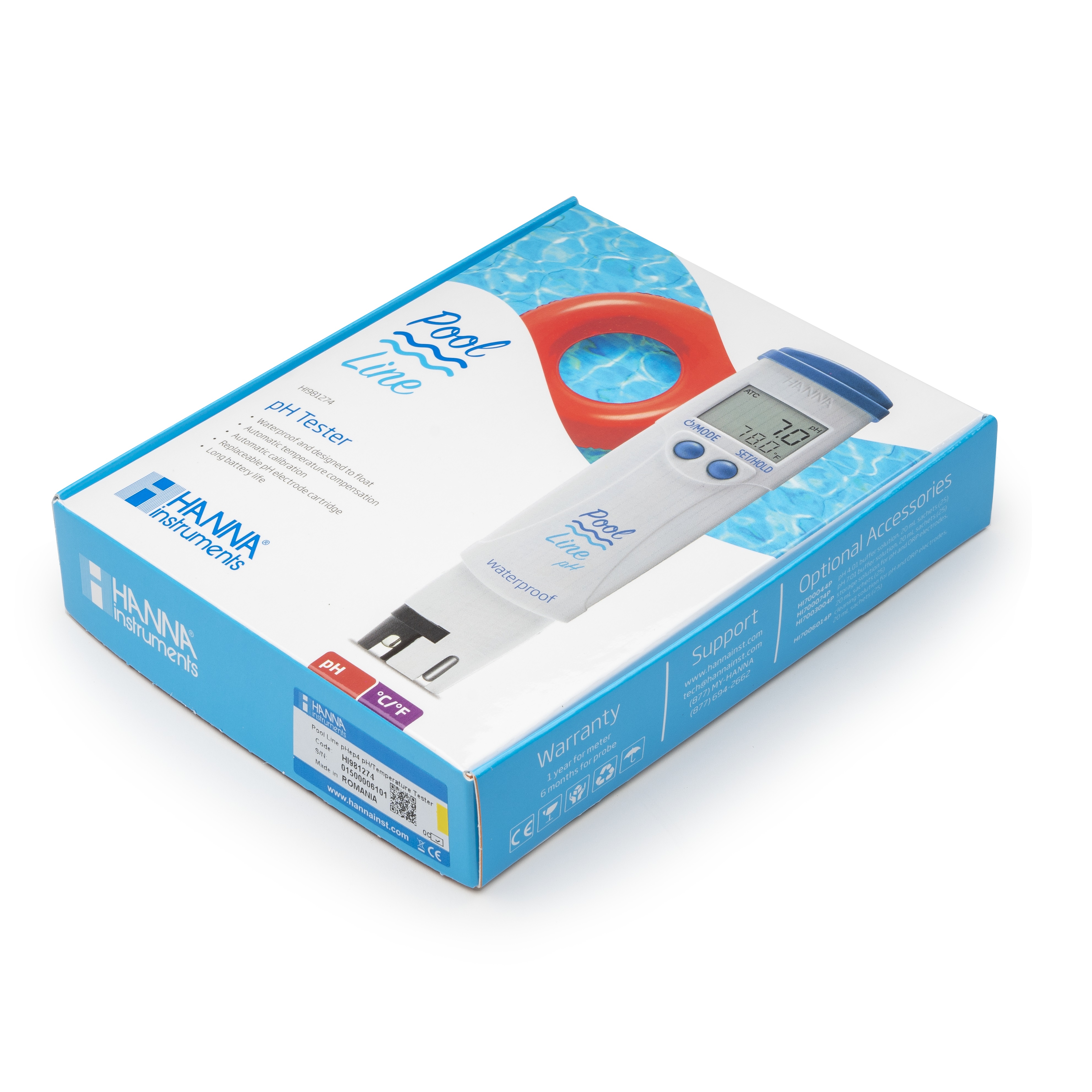 Bút đo pH/Nhiệt Độ Chuyên Trong Hồ Bơi PoolLine