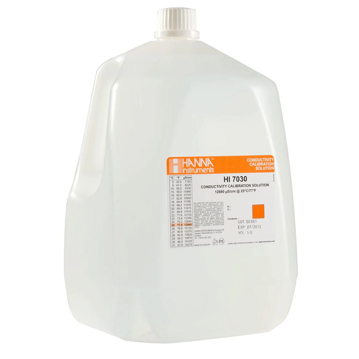 Dung Dịch Hiệu Chuẩn Độ Dẫn (EC) 12880 µS/cm, Chai 3.75 Lít