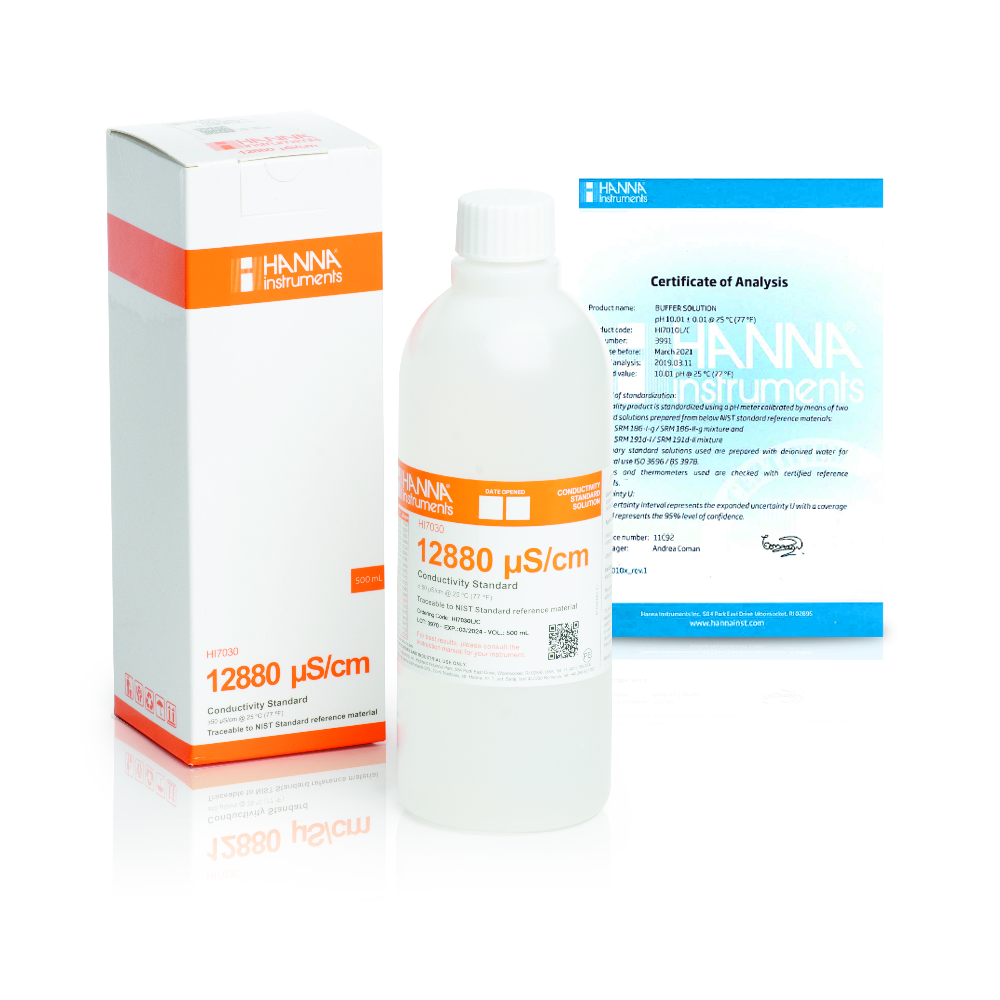 Dung Dịch Hiệu Chuẩn Độ Dẫn 12880 µS/cm (500mL)