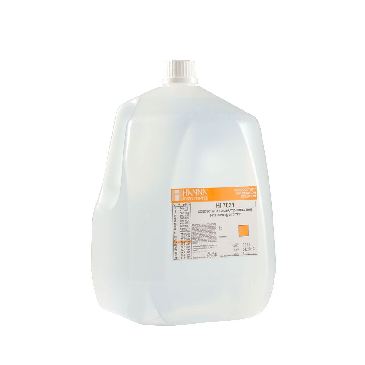 Dung Dịch Hiệu Chuẩn Độ Dẫn (EC) 1413 µS/cm, Chai 3.75 Lít