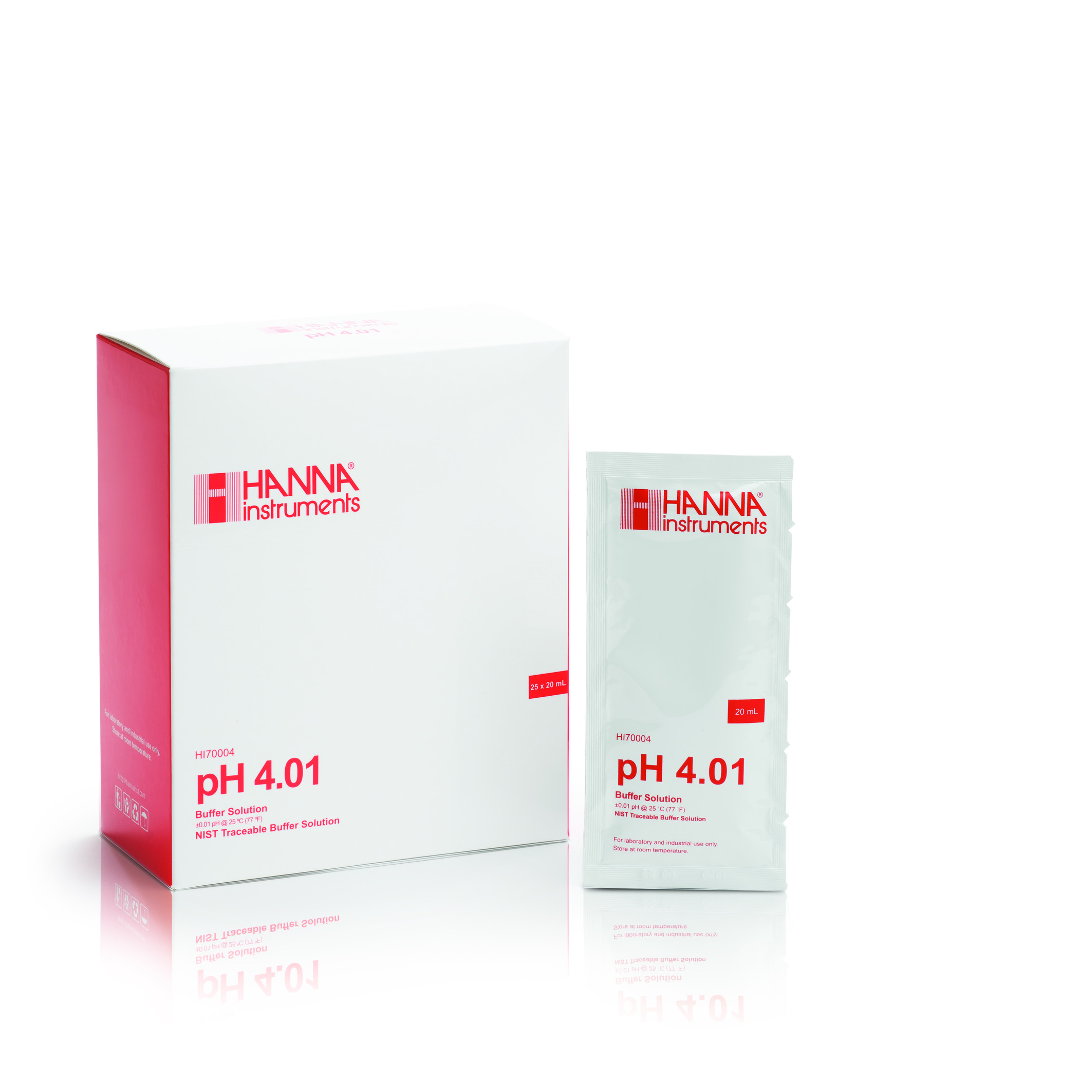 Dung Dịch Hiệu Chuẩn pH 4.01 Dạng Gói 20mL (25 Gói)