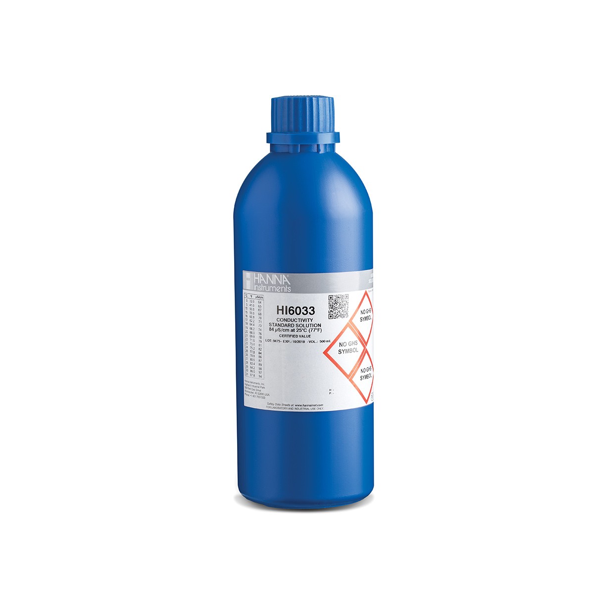 Dung Dịch Hiệu Chuẩn Độ Dẫn (EC) 84 µS/cm, Chai Chắn Sáng 500mL