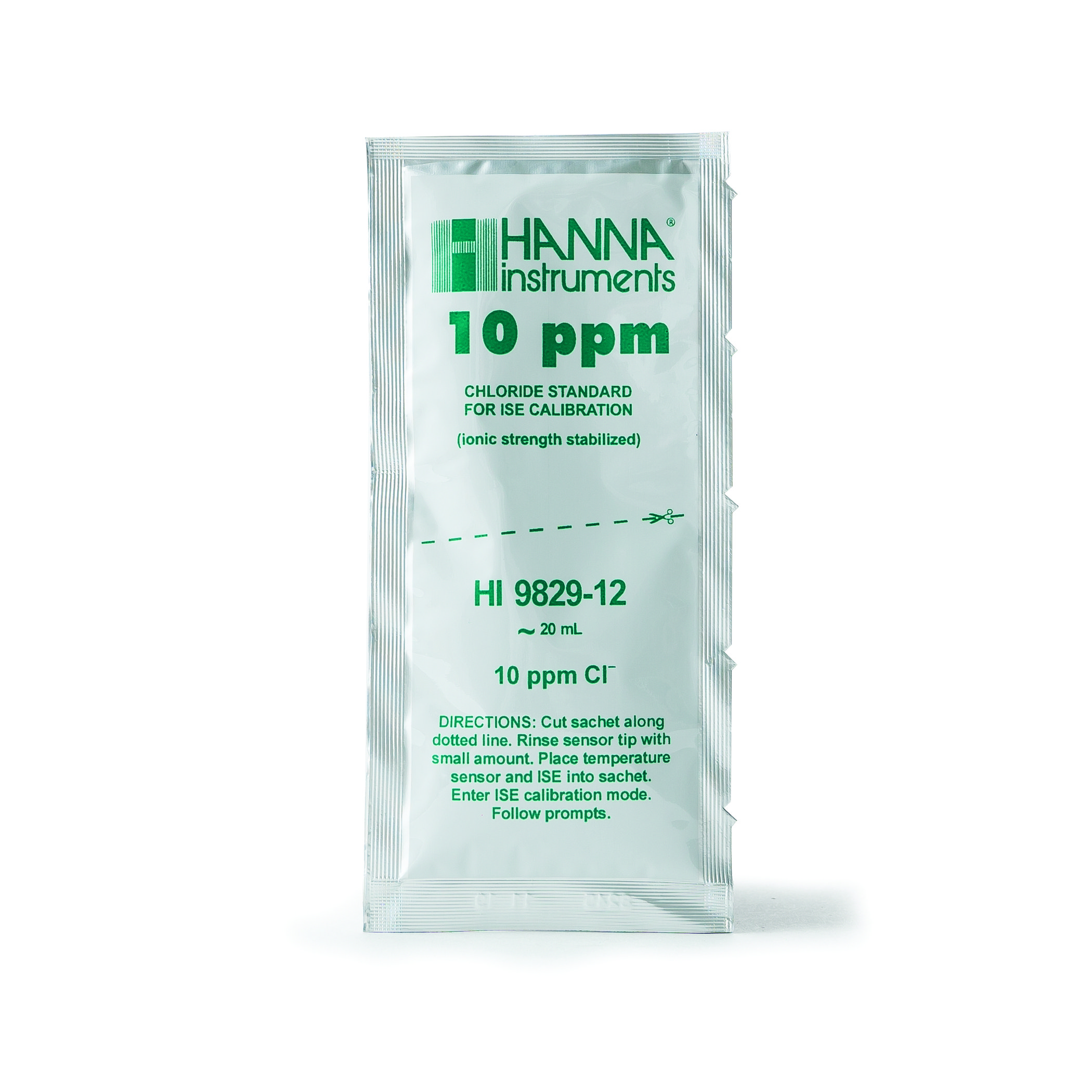 Dung Dịch Hiệu Chuẩn Cloride 10ppm Dạng Gói 20mL (25 Gói)