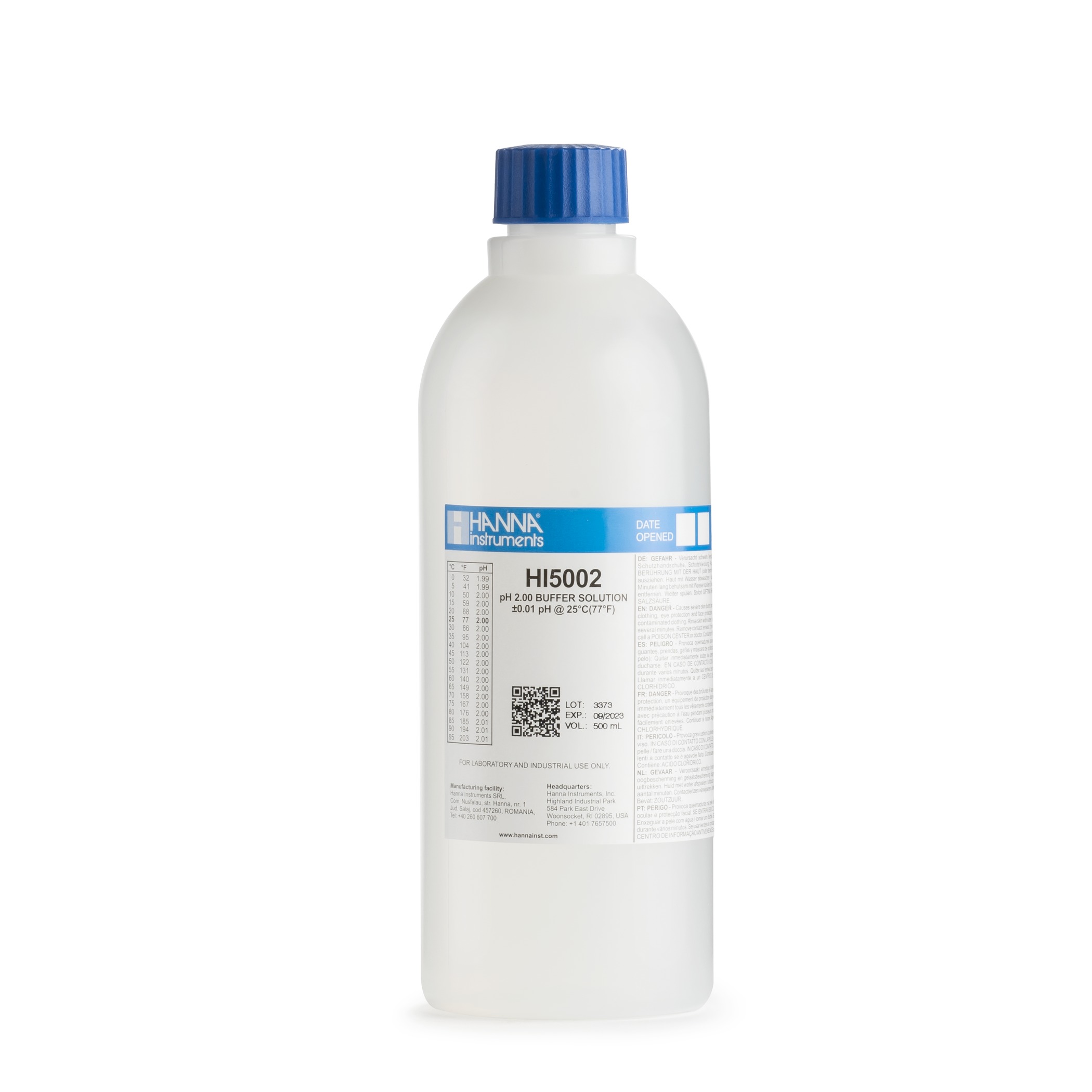 Dung Dịch Hiệu Chuẩn pH 2.00, 500 mL