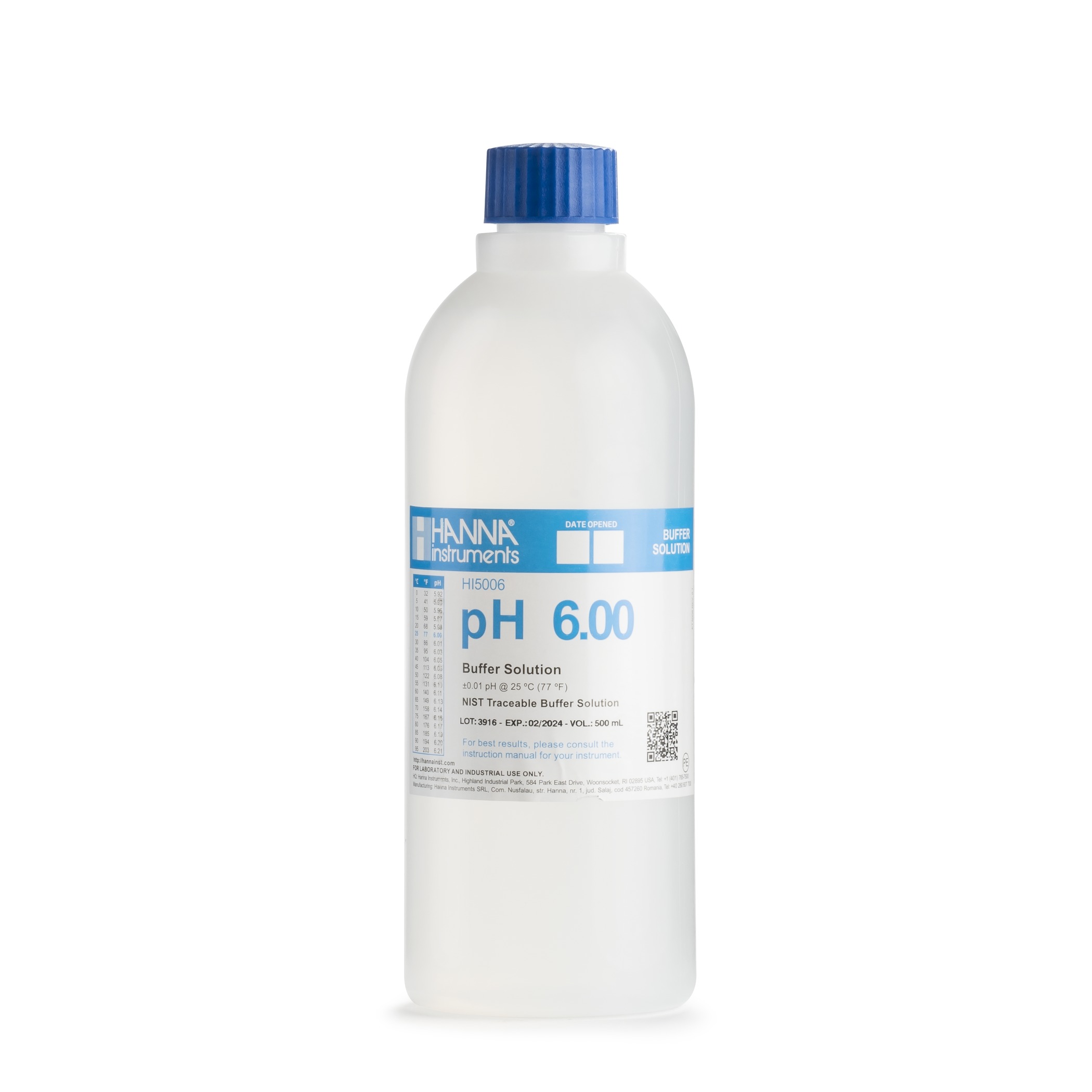 Dung Dịch Hiệu Chuẩn pH 6.00, 500 mL