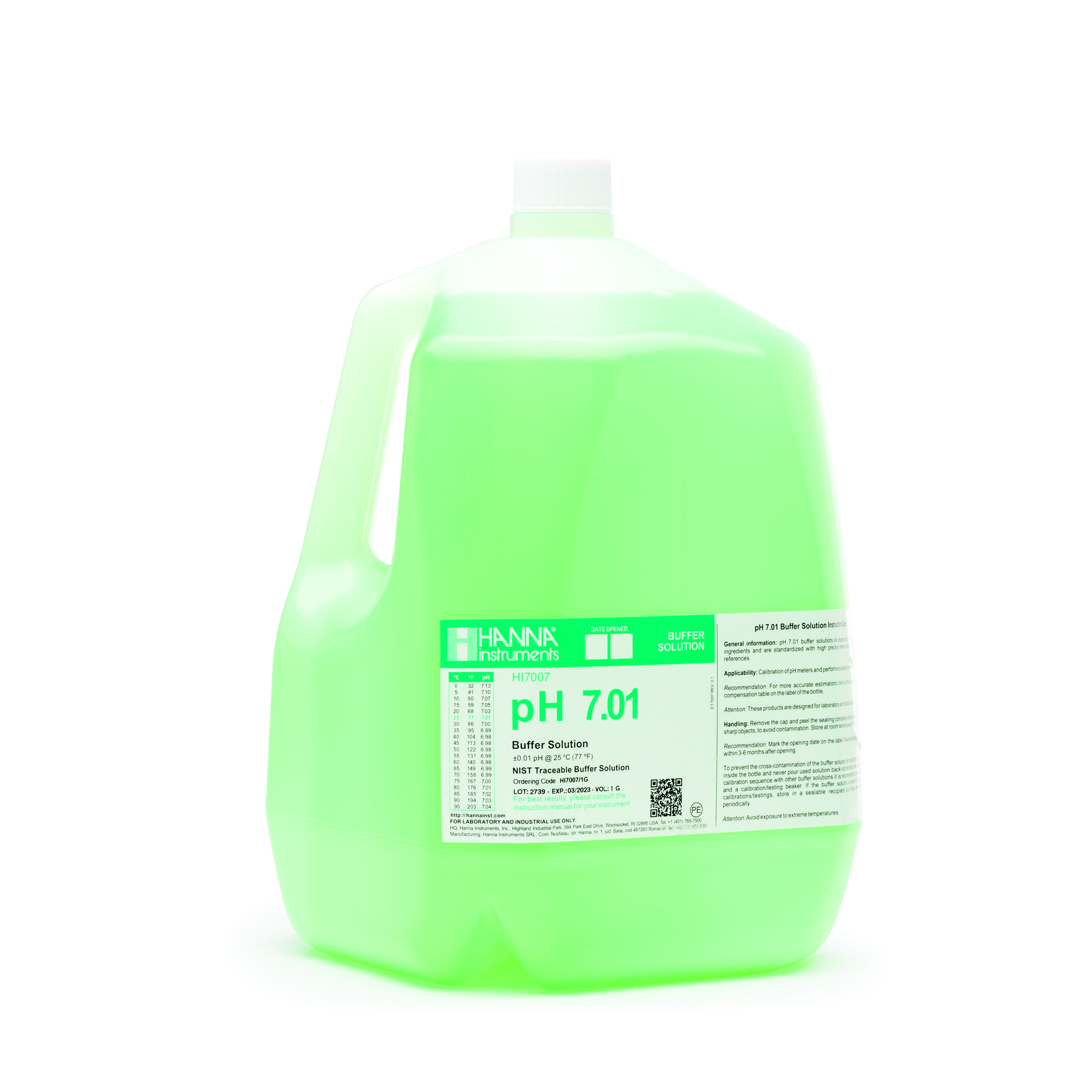 Dung Dịch Hiệu Chuẩn pH 7.01, Chai 3.75Lít