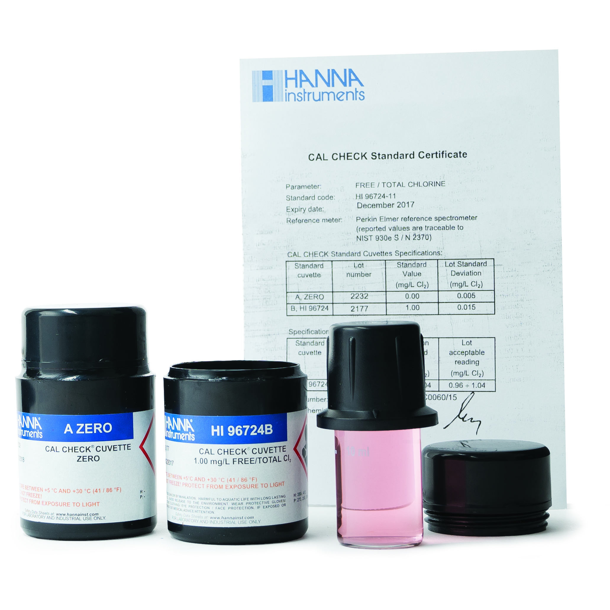 Dung Dịch CAL Check™ Chuẩn Clo Dư Và Clo Tổng Dùng Cho Máy HI96724