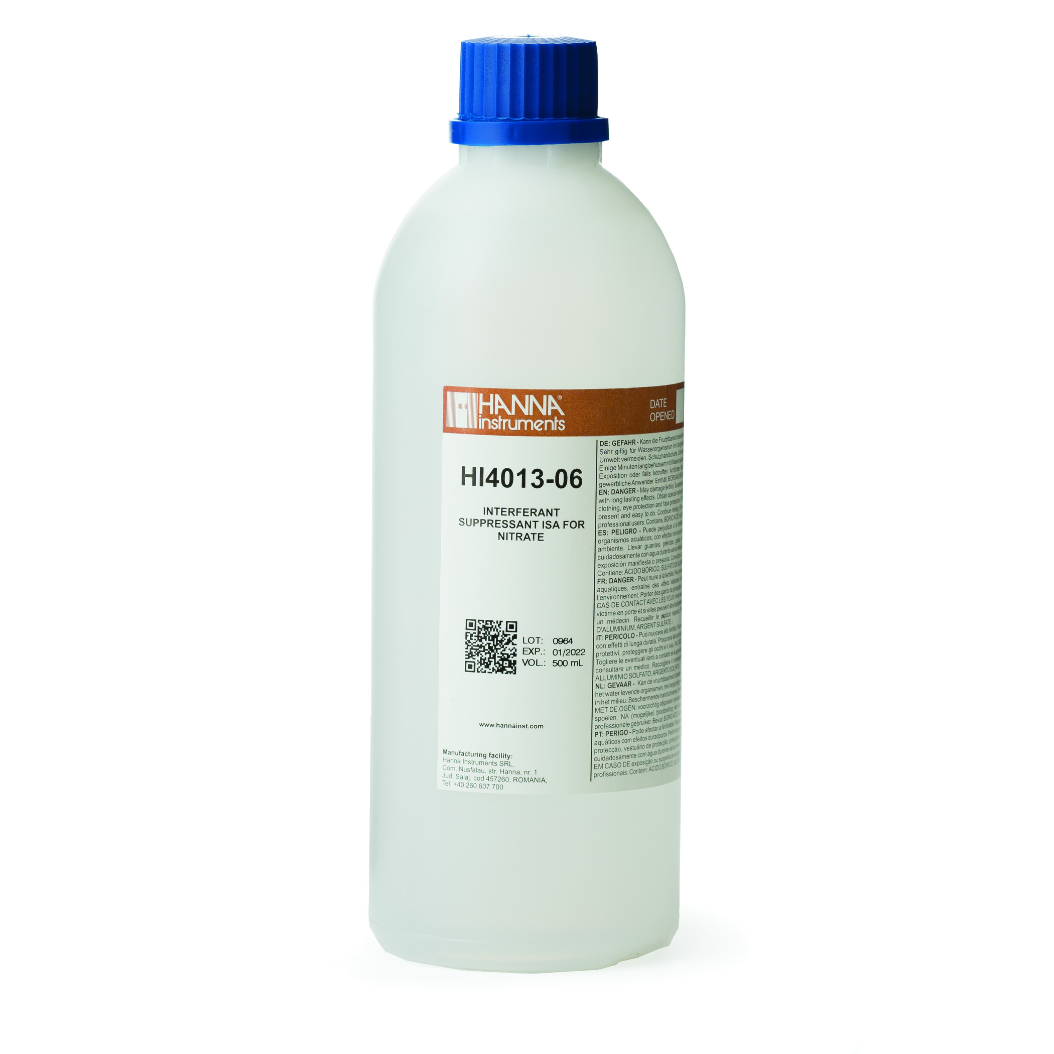 Dung Dịch Giảm Nhiễu (ISISA) Cho Điện Cực Nitrat, 500mL