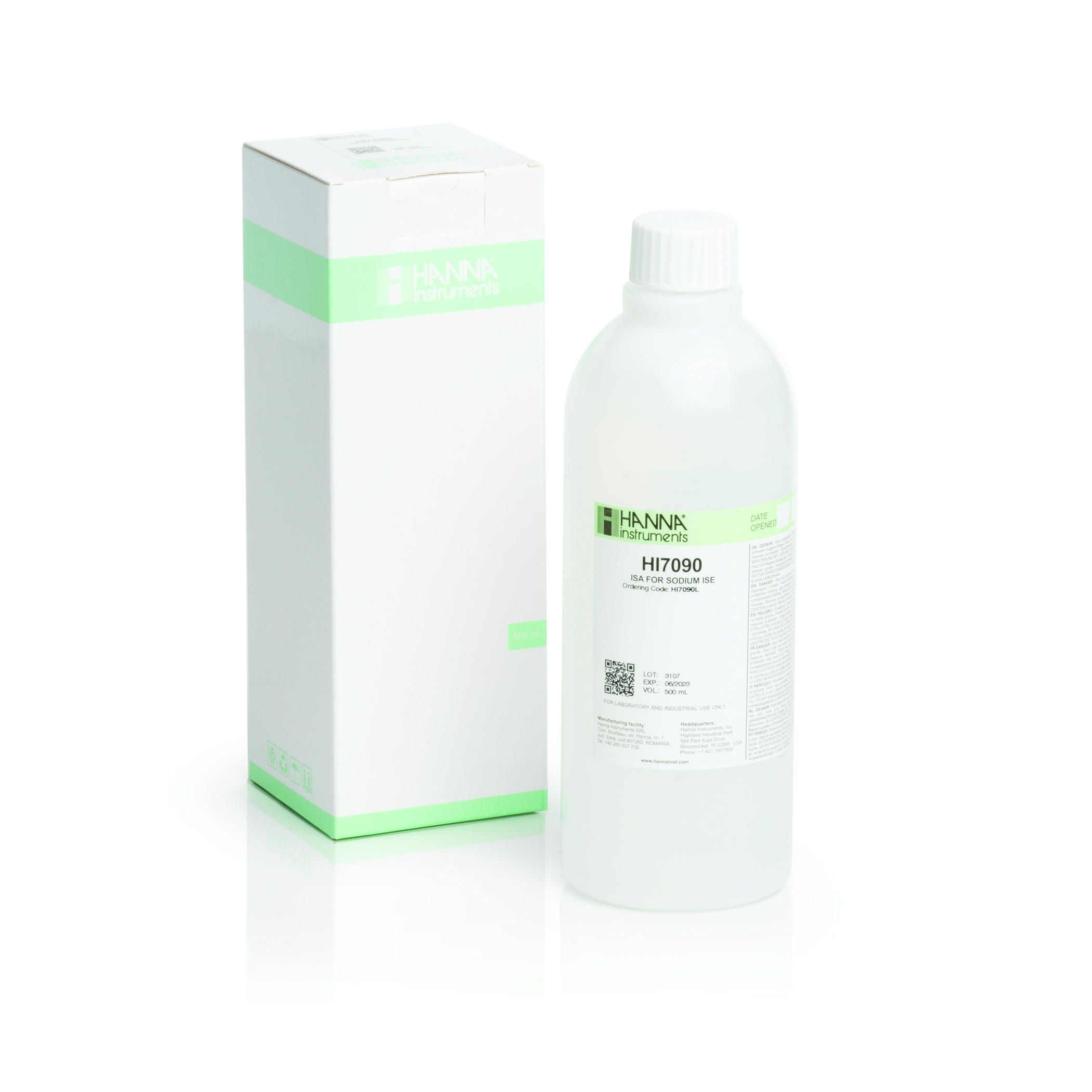 Dung Dịch ISA Cho Điện Cực ISE Đo Độ Mặn Cao