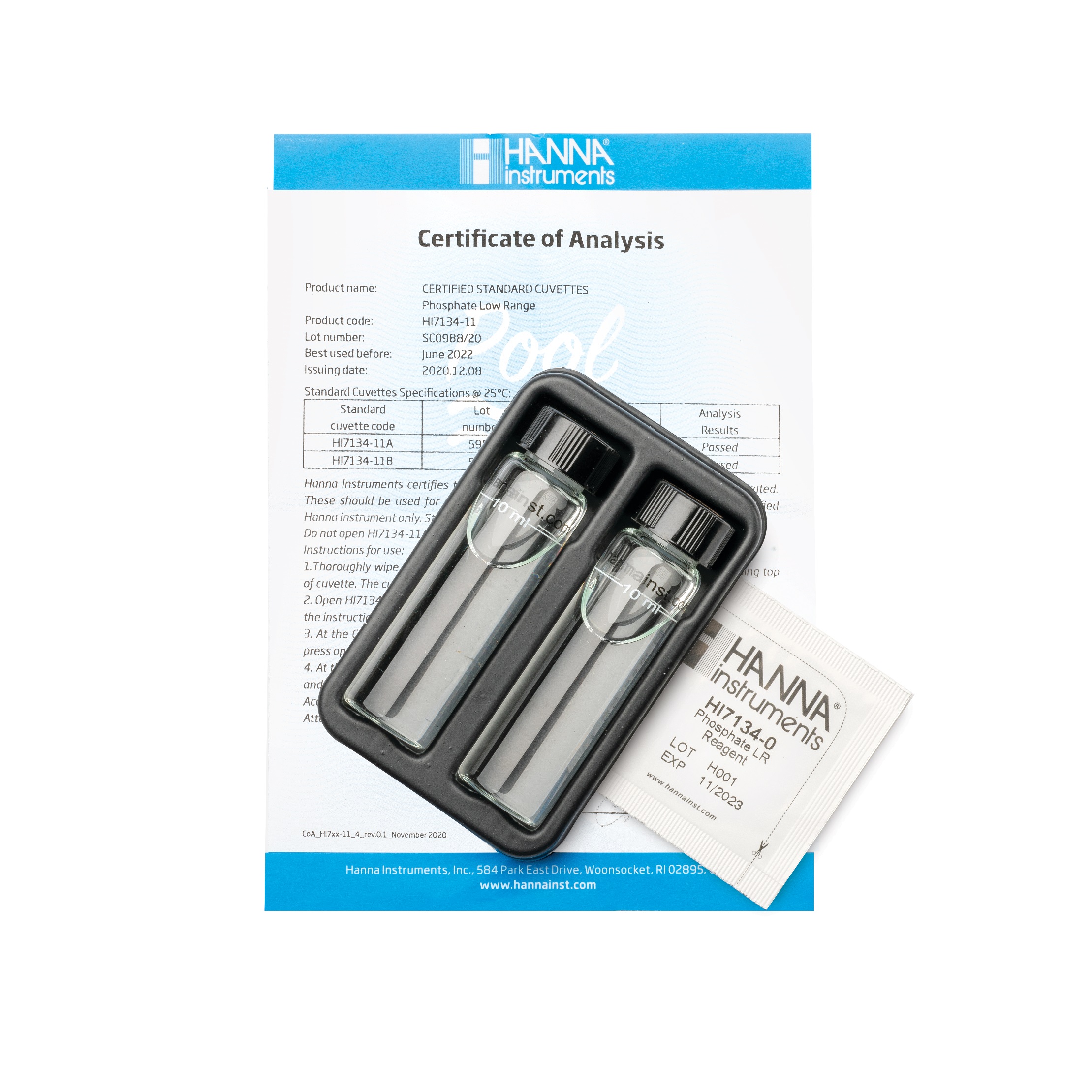 Dung Dịch Kiểm Tra Máy Đo Photphat Thang Thấp HI7134, Chỉ Dùng 1 Lần