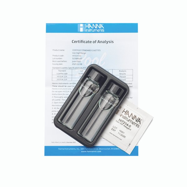 Dung Dịch Kiểm Tra Máy Đo Sắt HI7214, Chỉ Dùng 1 lần