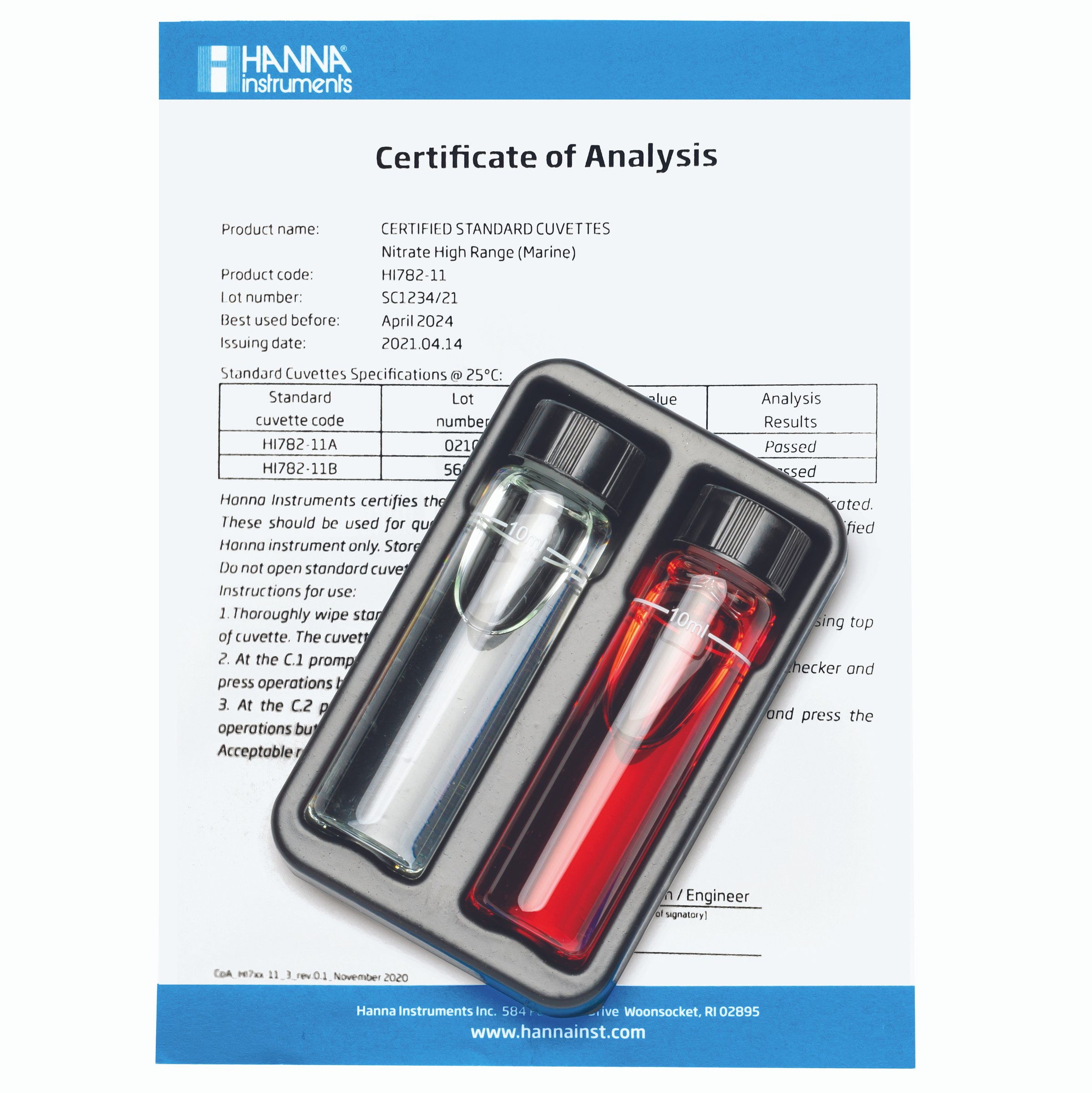 Dung Dịch Kiểm Tra Máy Đo Nitrat HR Trong Nước Mặn HI782