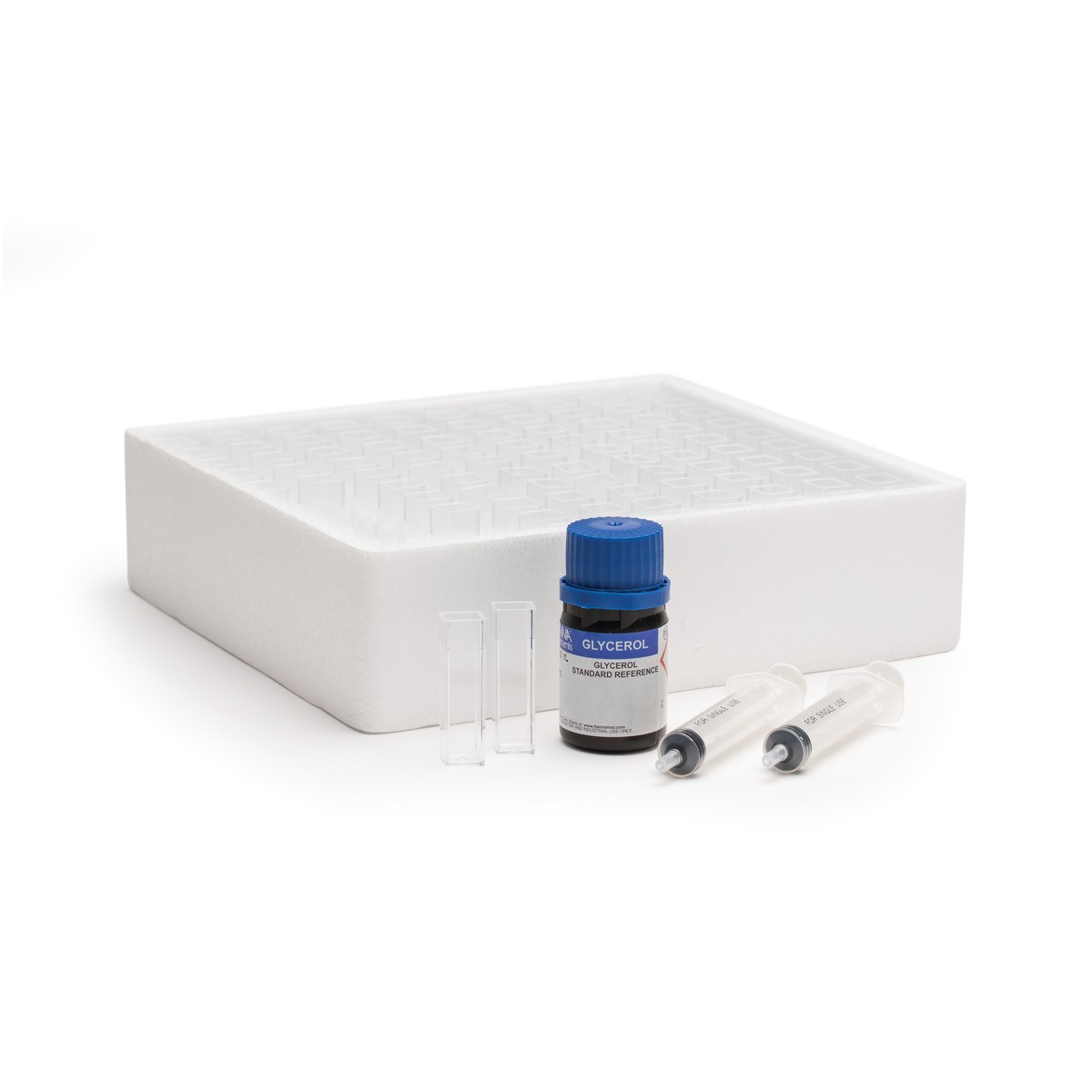 100 cuvet và Dung Dịch Chuẩn Glycerol cho Máy đo màu mật ong 