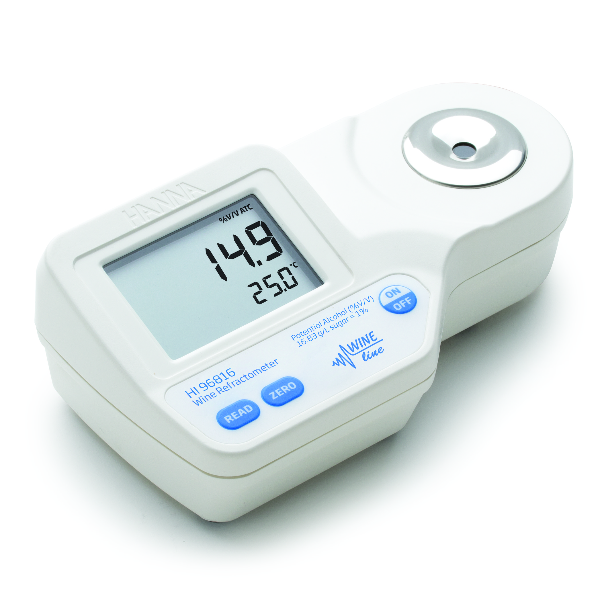 Khúc Xạ Kế Đo Nồng Độ Cồn  Dự Kiến Theo Tiêu Chuẩn EEC Cho Rượu, Nước Ủ Nho, Nước Ép HI96816