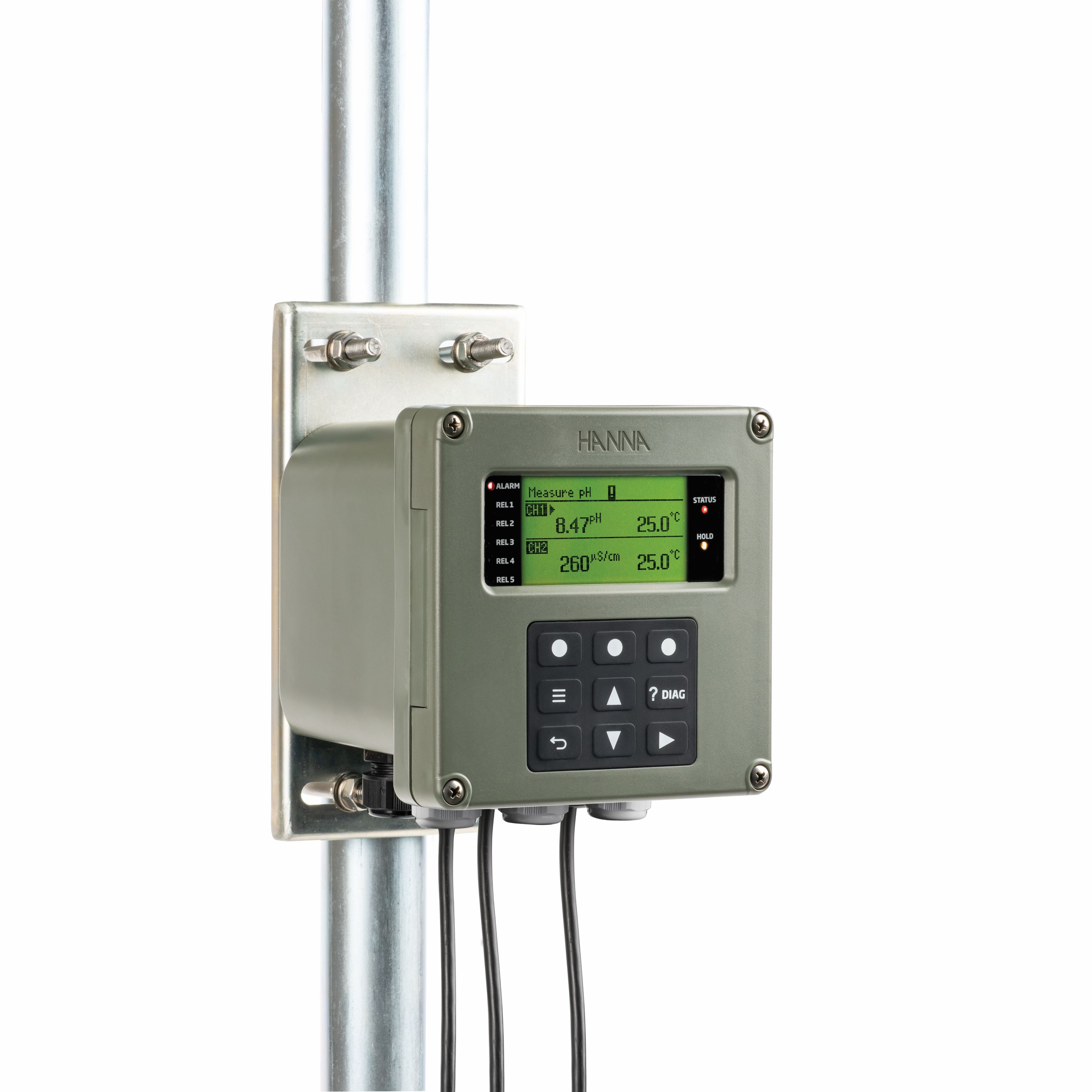 Màn Hình Kiểm Soát pH, ORP, EC, DO, Độ Đục Đồng Thời 2 Kênh