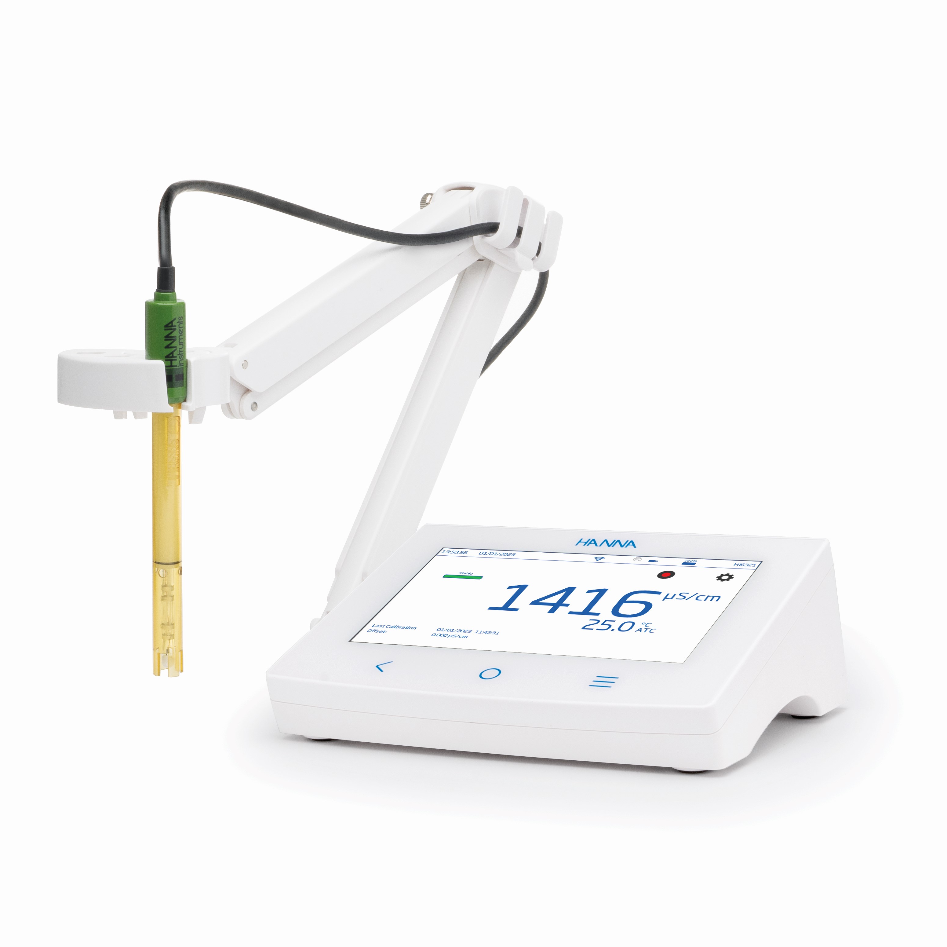 Máy Đo EC/TDS/NaCl/Trở Kháng/Nhiệt Độ Để Bàn Kết Nối Wifi, Ethernet