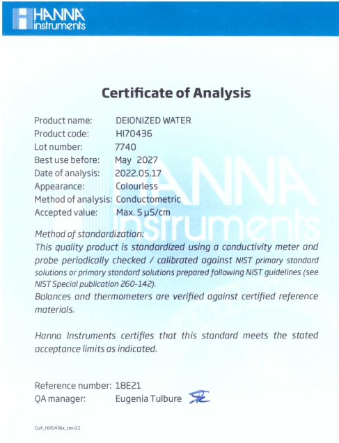 Nước Khử Ion, 3.75 Lít Nước Khử Ion, 3.75 Lít