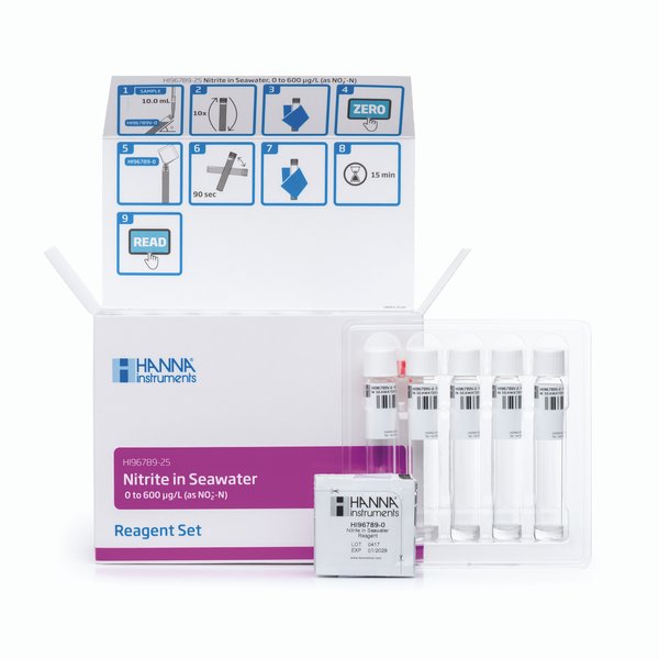 Thuốc Thử Nitrit, Nước Mặn (0-600 µg/L), Ống 16 mm, 25 Lần Đo