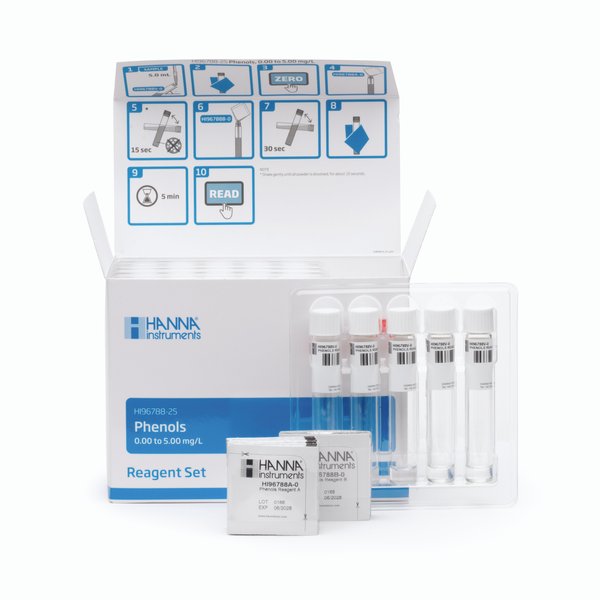 Thuốc Thử Phenols Dùng Cho Máy Đo, 25 Lần Đo Thuốc Thử Phenols Dùng Cho Máy Đo, 25 Lần Đo